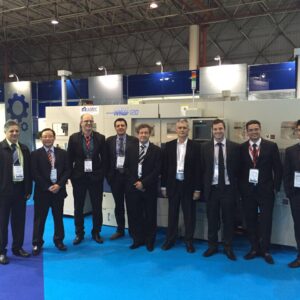 Equipe comercial da MN Engenharia na feira da Mecânica 2016